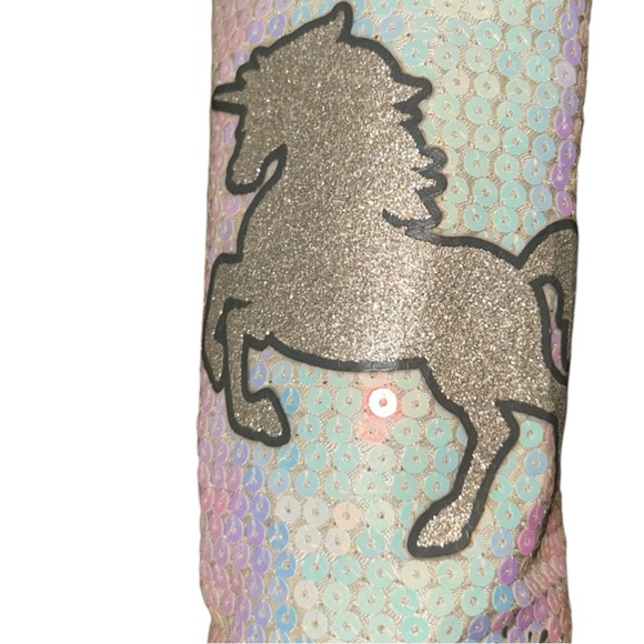 Justice Flip Sequin Unicorn Sleeve Water Bottle holder - Picture 4 of 7